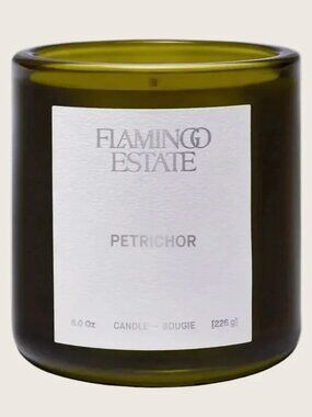 Flamingo Estate Candle - Petrichor Scented - 8oz. w/box NEW